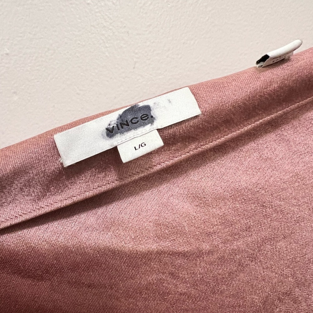 NWOT Vince Halterneck Maxi Dress with Pearl Closure and Open Back - Picture 15 of 15